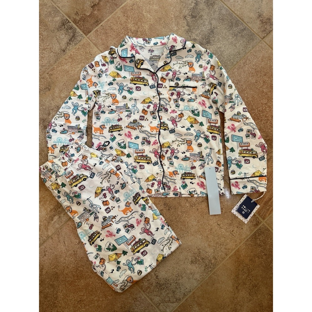 Girls' Roller Rabbit X Target Roadtrip Pajama Set Size Extra Large NWT